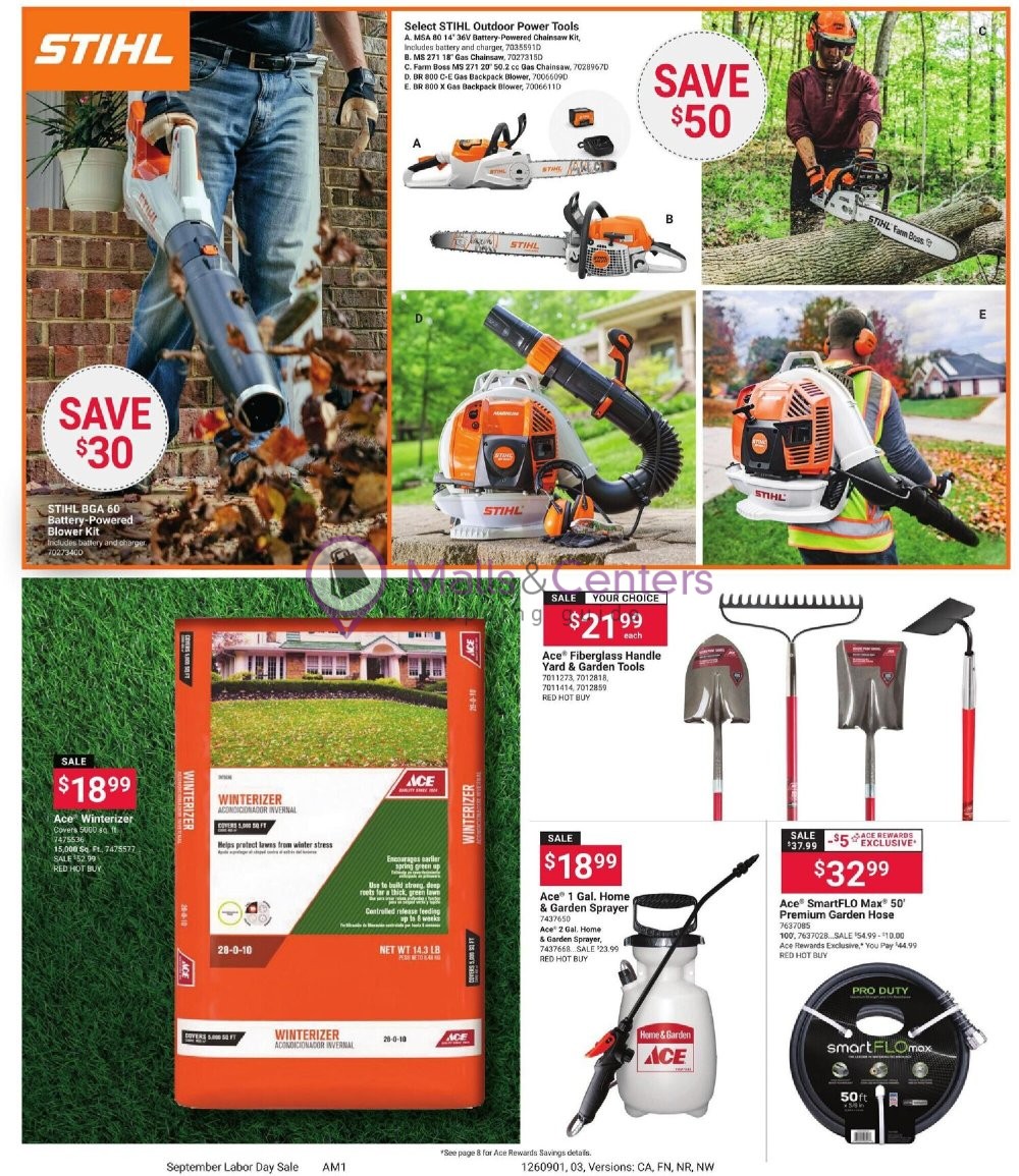 Weekly ad for Ace Hardware valid: 09/01/2026 - 09/14/2026, page 4