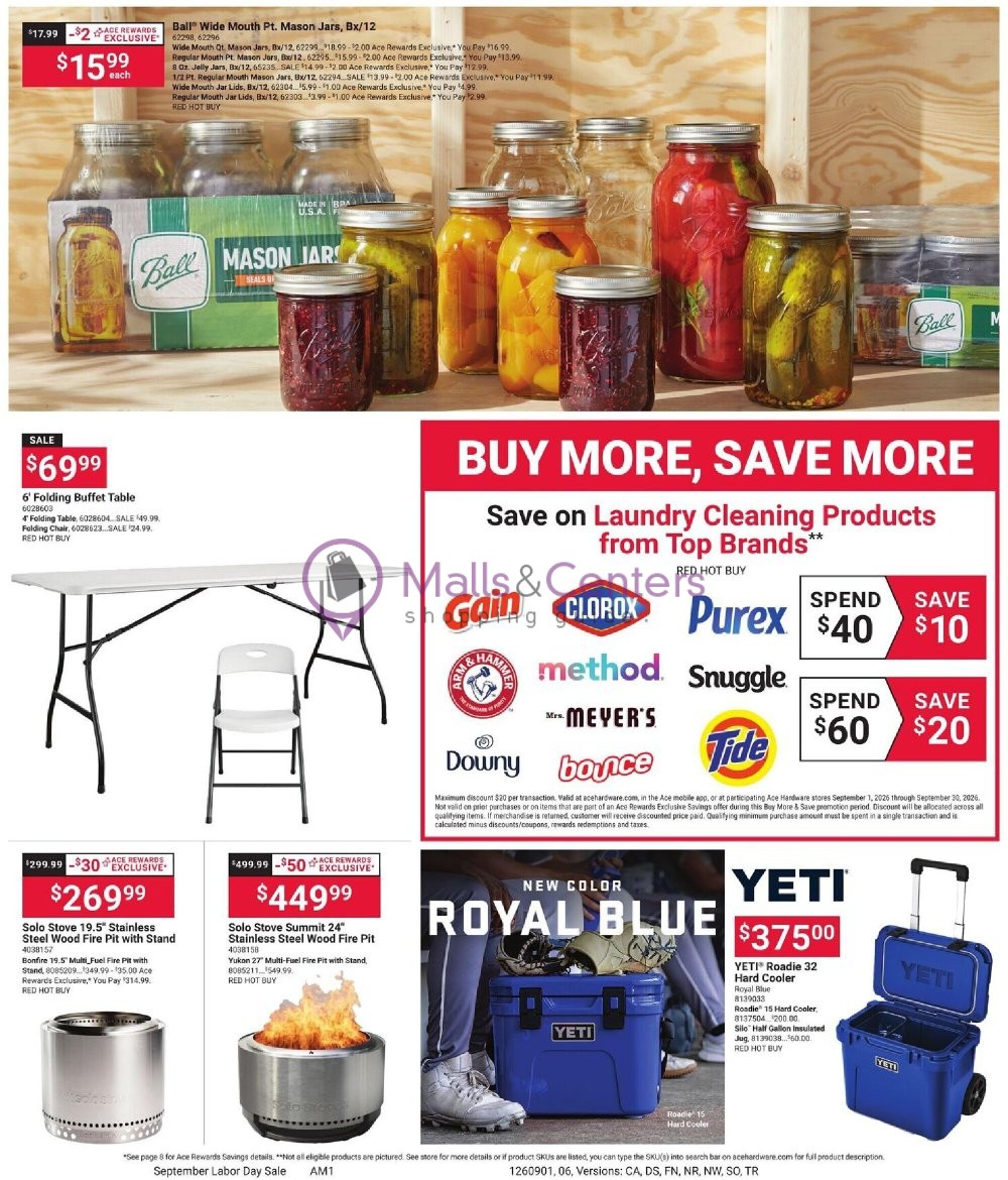 Weekly ad for Ace Hardware valid: 09/01/2026 - 09/14/2026, page 7