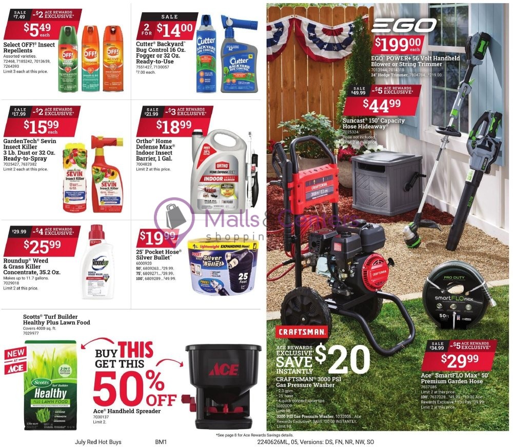 Weekly ad for Ace Hardware valid: 06/26/2024 - 07/30/2024, page 5 Weekly ad for Ace Hardware valid: 06/26/2024 - 07/30/2024, page 5