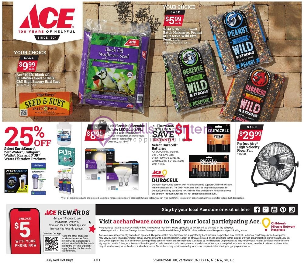 Weekly ad for Ace Hardware valid: 06/26/2024 - 07/30/2024, page 8 Weekly ad for Ace Hardware valid: 06/26/2024 - 07/30/2024, page 8