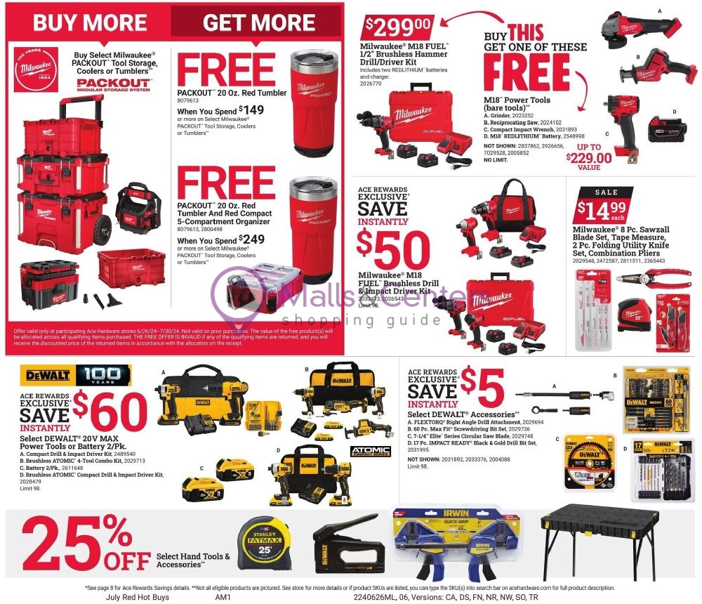 Weekly ad for Ace Hardware valid: 06/26/2024 - 07/30/2024, page 6 Weekly ad for Ace Hardware valid: 06/26/2024 - 07/30/2024, page 6