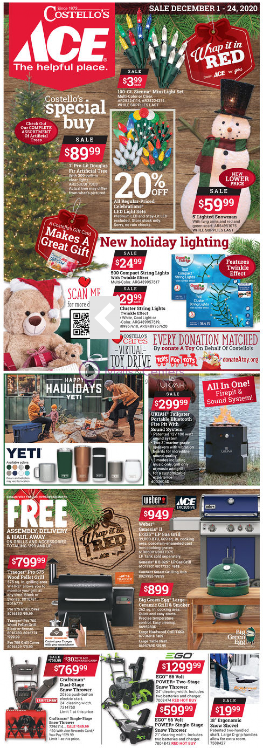 Ace Hardware Weekly ad valid from 12/01/2020 to 12/24/2020 MallsCenters