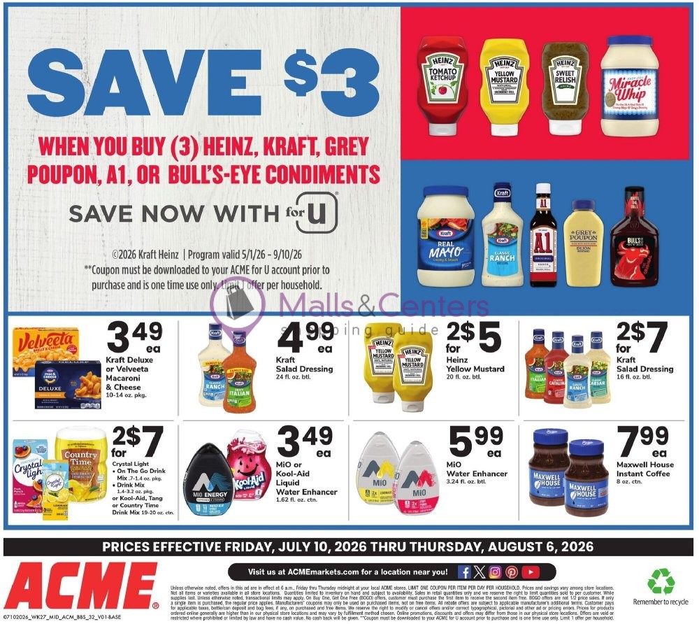 Weekly ad for Acme valid: 07/10/2026 - 08/06/2026, page 32