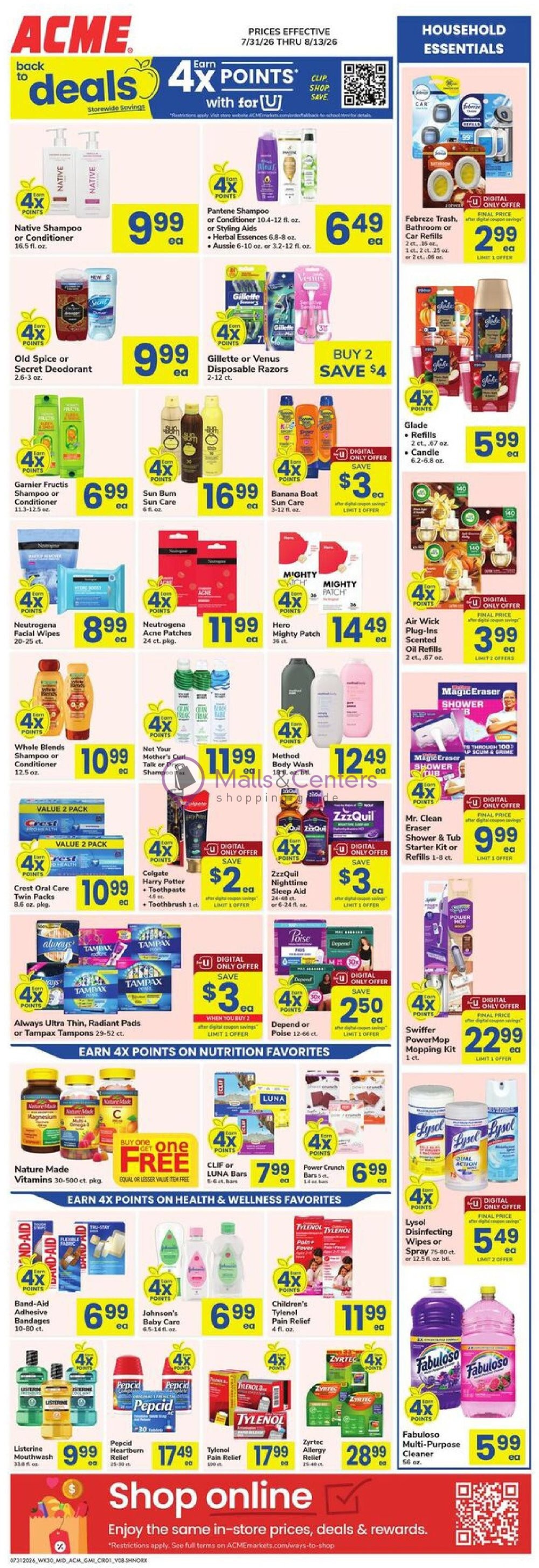 Weekly ad for Acme valid: 07/31/2026 - 08/13/2026, page 1
