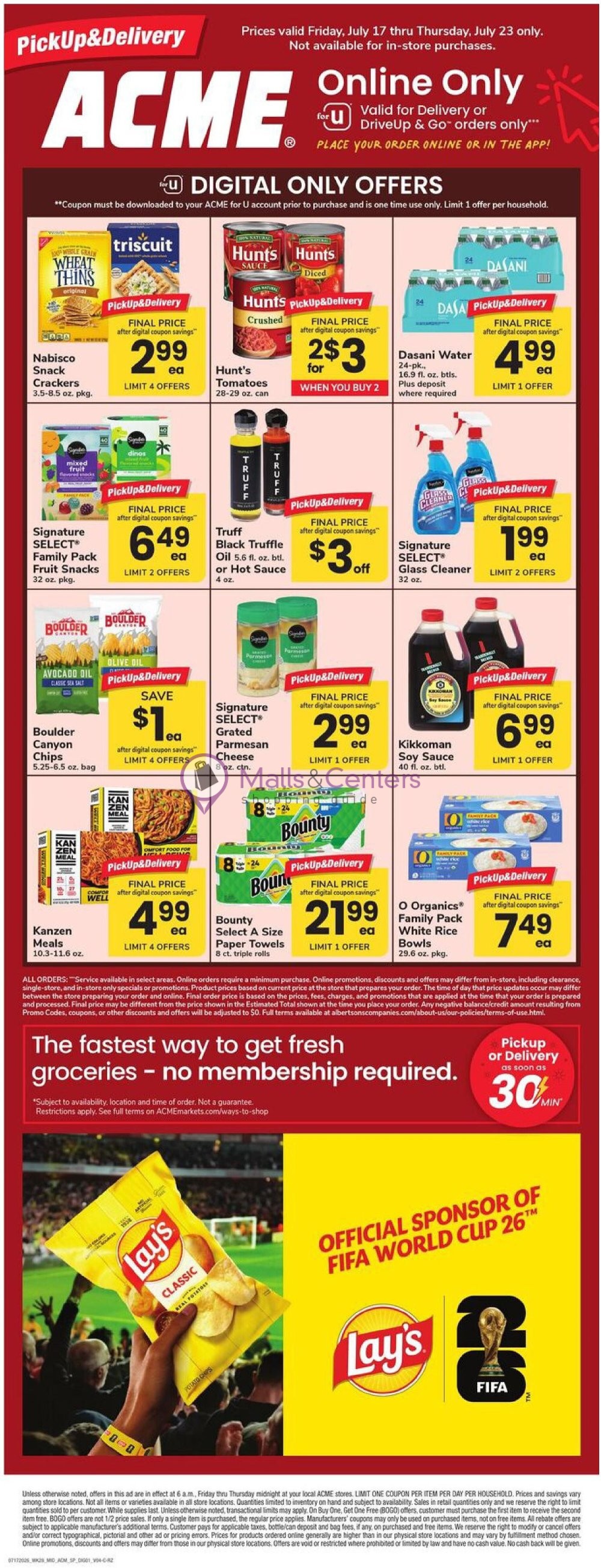 Weekly ad for Acme valid: 07/17/2026 - 07/23/2026, page 1
