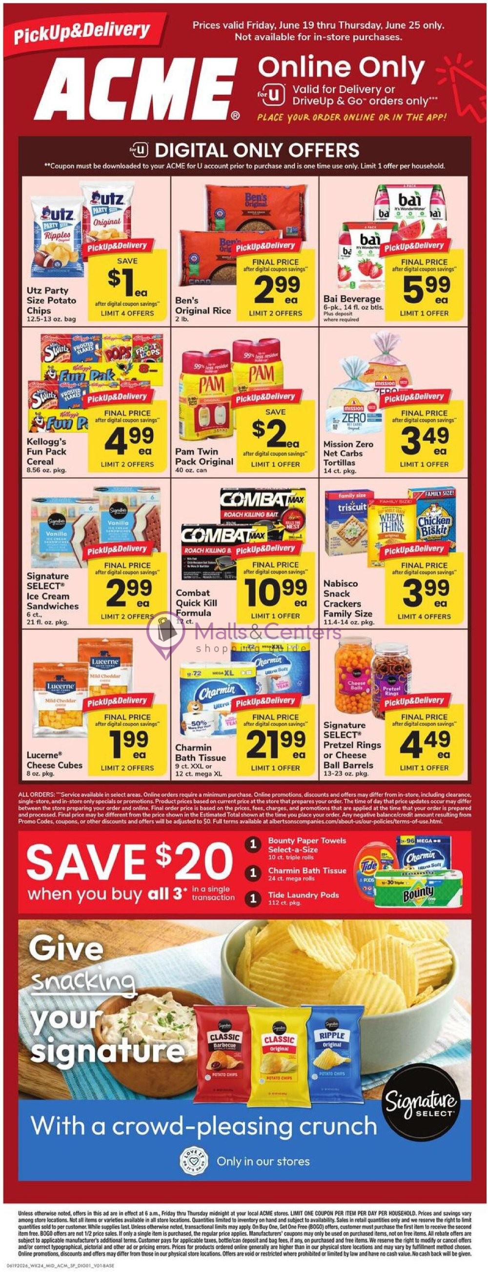 Weekly ad for Acme valid: 06/19/2026 - 06/25/2026, page 1