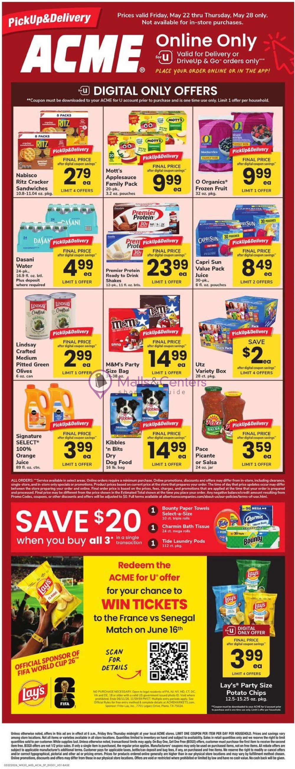 Weekly ad for Acme valid: 05/22/2026 - 05/28/2026, page 1