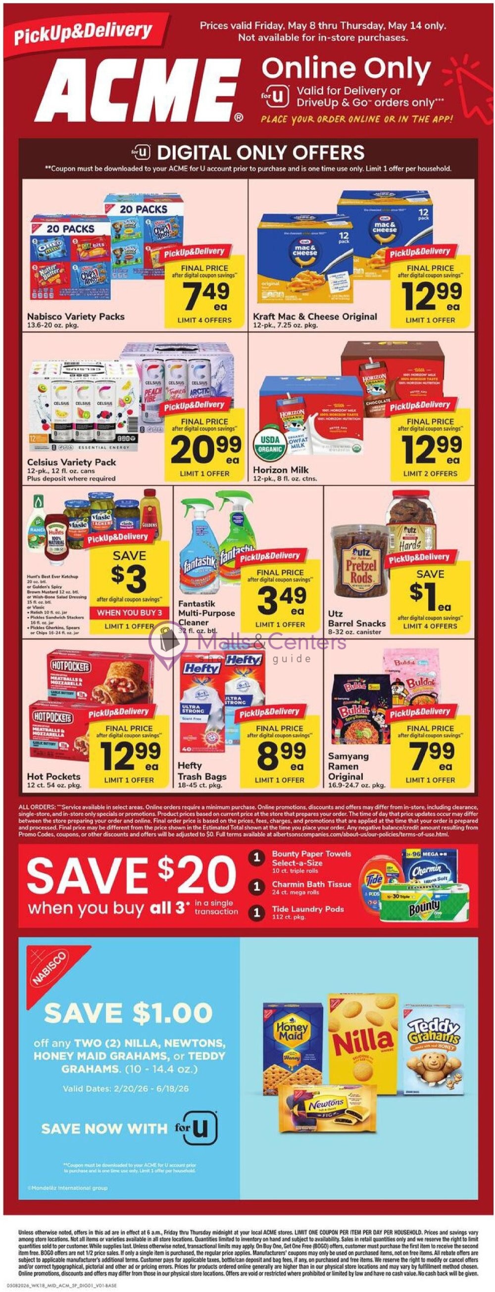 Weekly ad for Acme valid: 05/08/2026 - 05/14/2026, page 1