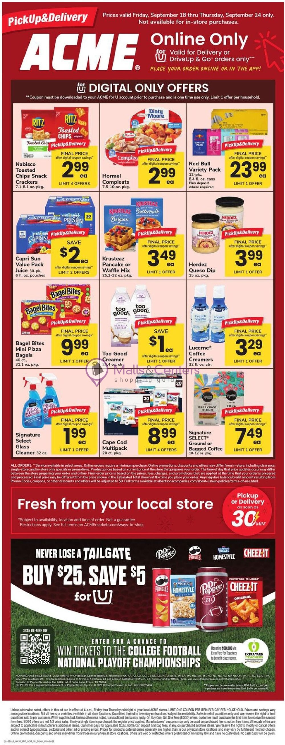 Weekly ad for Acme valid: 09/18/2026 - 09/24/2026, page 1