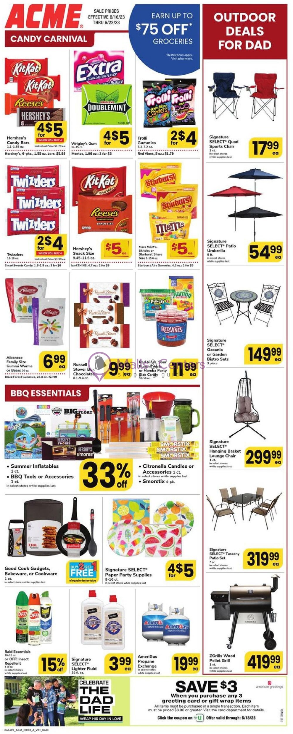 Acme Weekly ad valid from 06/16/2023 to 06/22/2023 MallsCenters