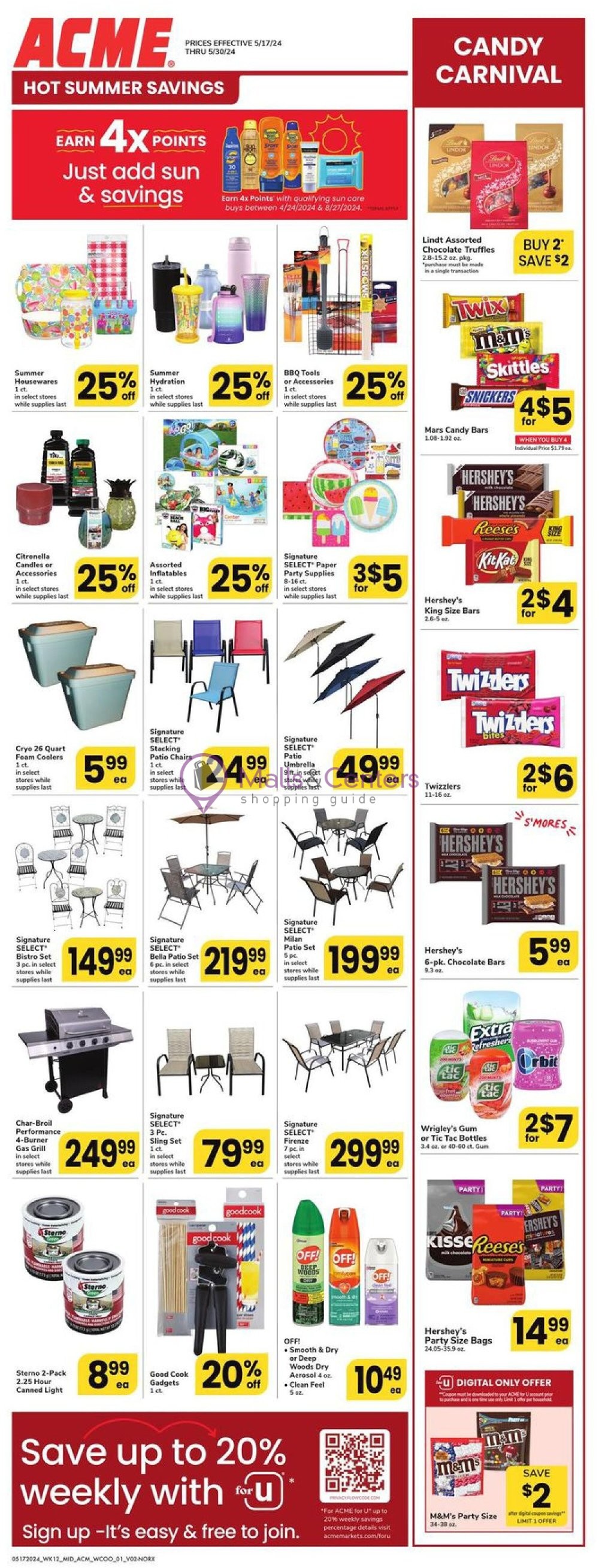 Acme Weekly ad valid from 05/17/2024 to 05/30/2024 MallsCenters