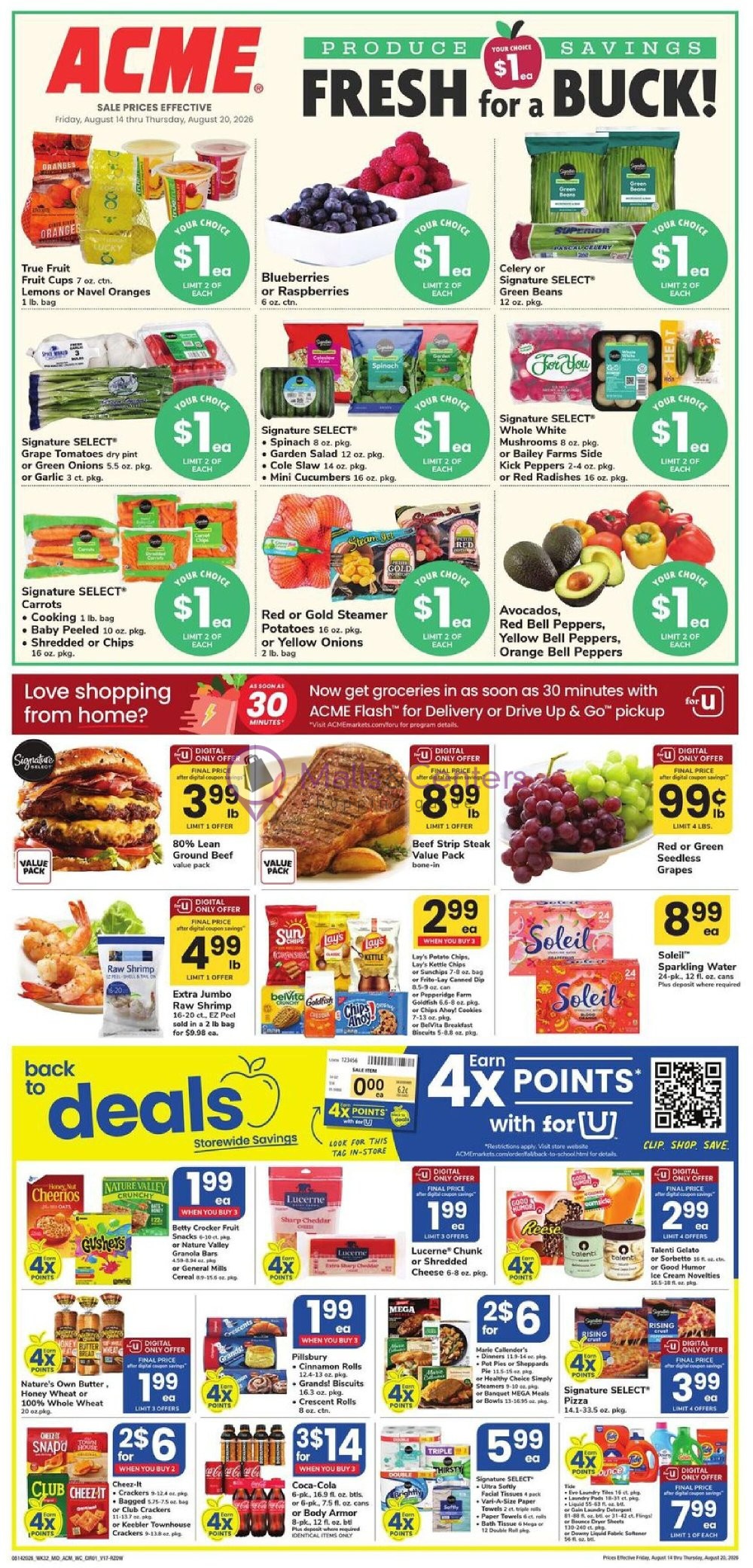 Weekly ad for Acme valid: 08/14/2026 - 08/20/2026, page 1