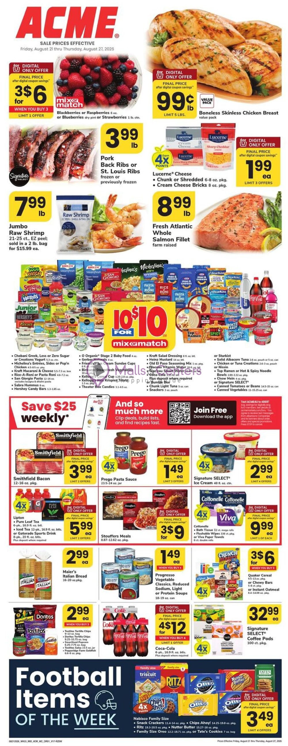 Weekly ad for Acme valid: 08/21/2026 - 08/27/2026, page 1