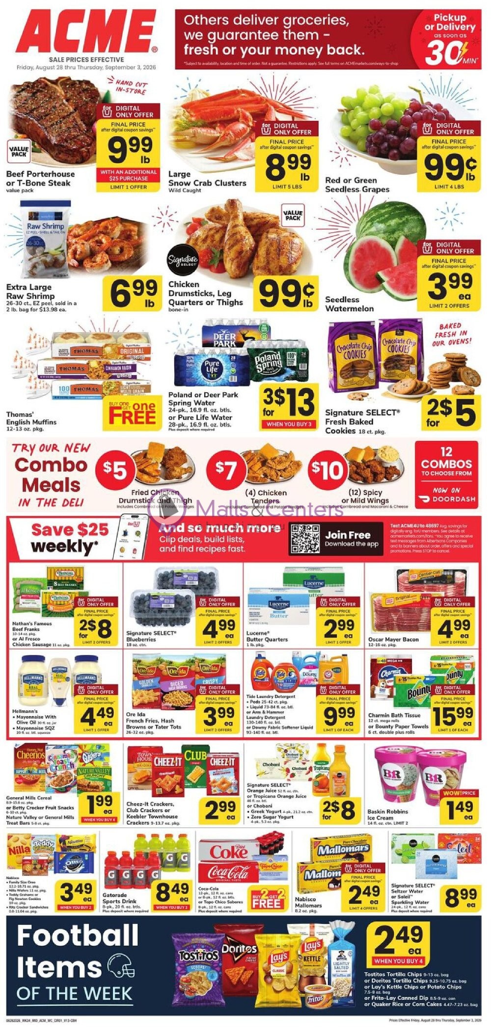 Weekly ad for Acme valid: 08/28/2026 - 09/03/2026, page 1