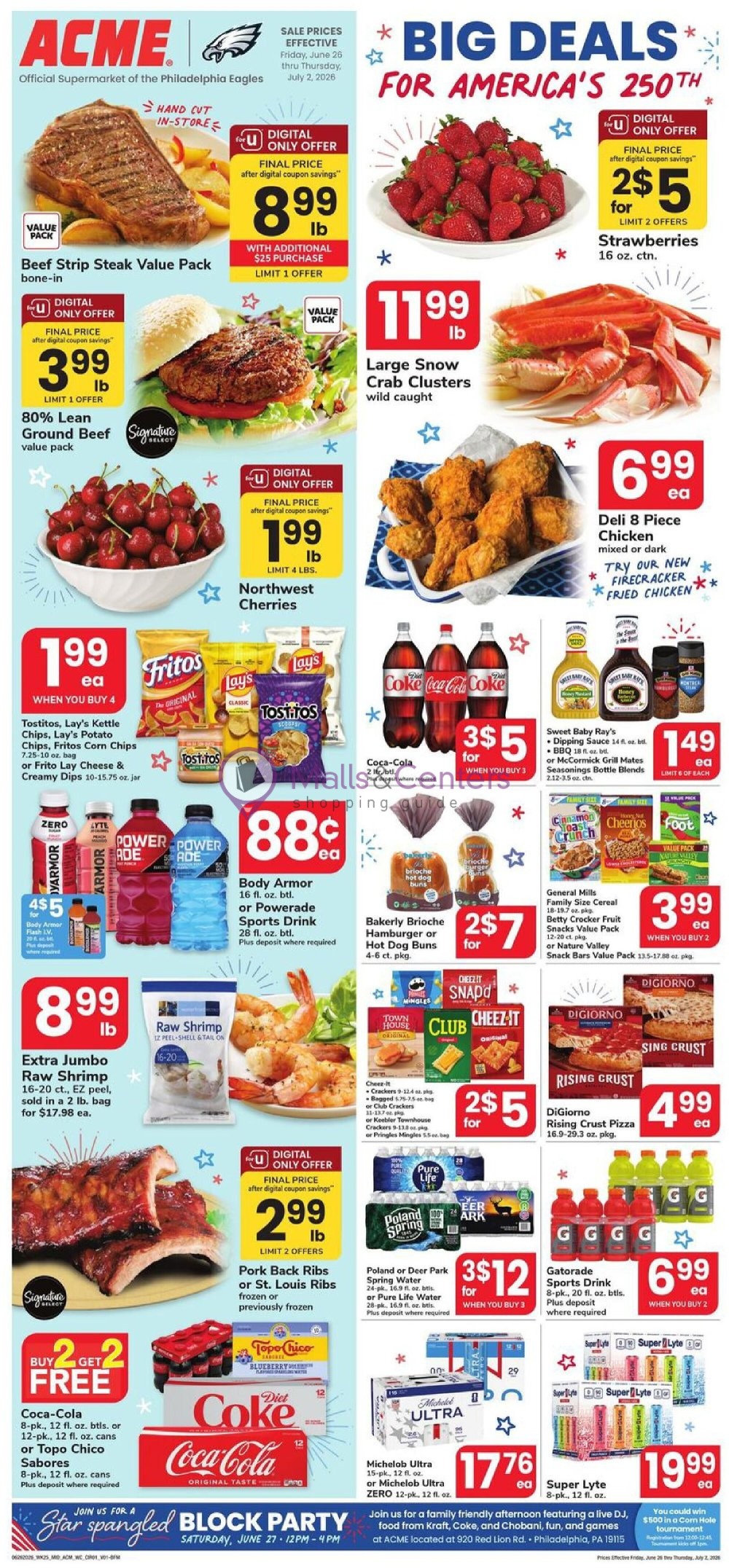 First page of weekly ad for Acme valid: 06/26/2026 - 07/02/2026