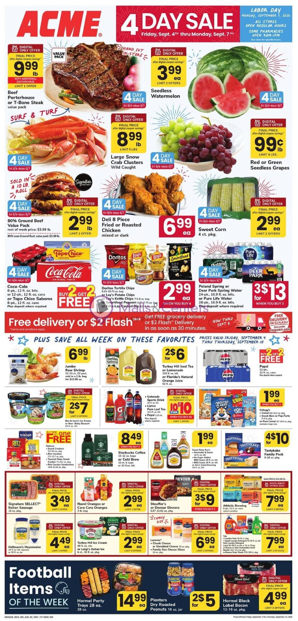 First page of weekly ad for Acme valid: 09/04/2026 - 09/10/2026