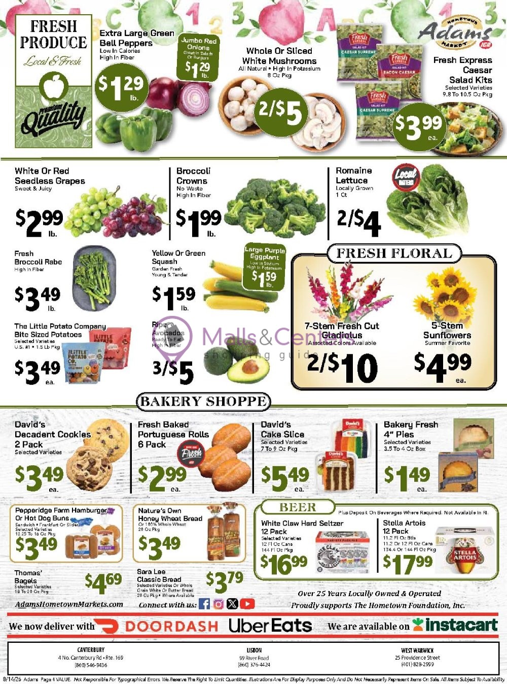 Weekly ad for Adams hometown market valid: 08/14/2026 - 08/20/2026, page 4