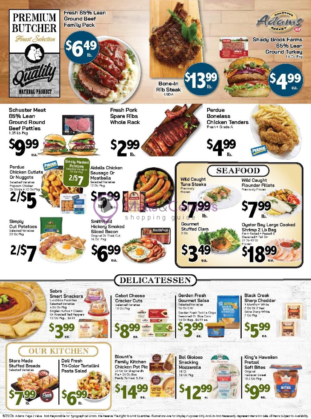 Weekly ad for Adams hometown market valid: 08/21/2026 - 08/27/2026, page 2