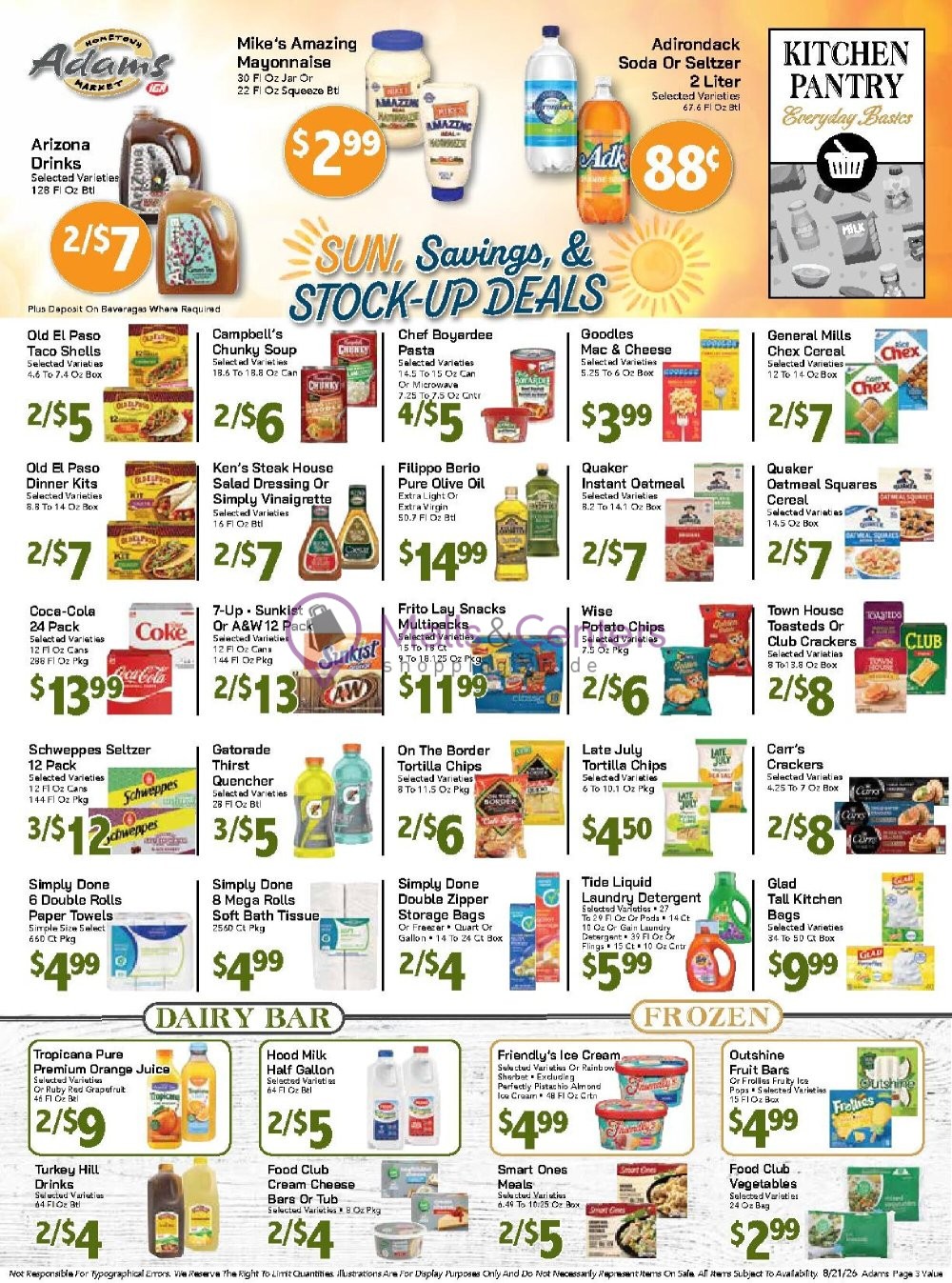 Weekly ad for Adams hometown market valid: 08/21/2026 - 08/27/2026, page 3
