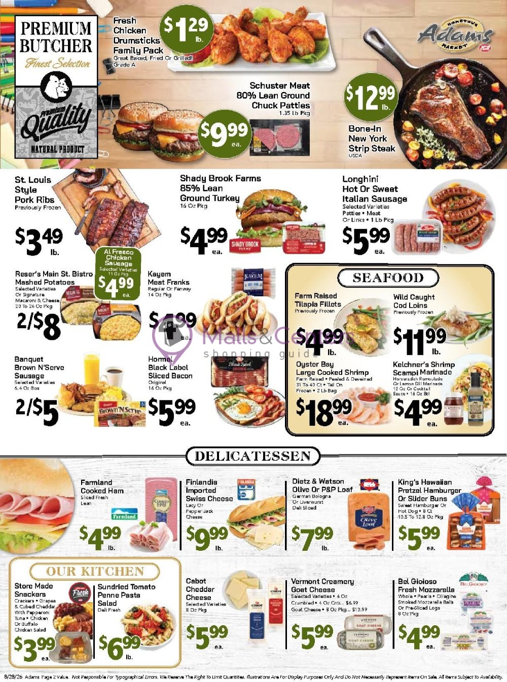 Weekly ad for Adams hometown market valid: 08/28/2026 - 09/03/2026, page 2