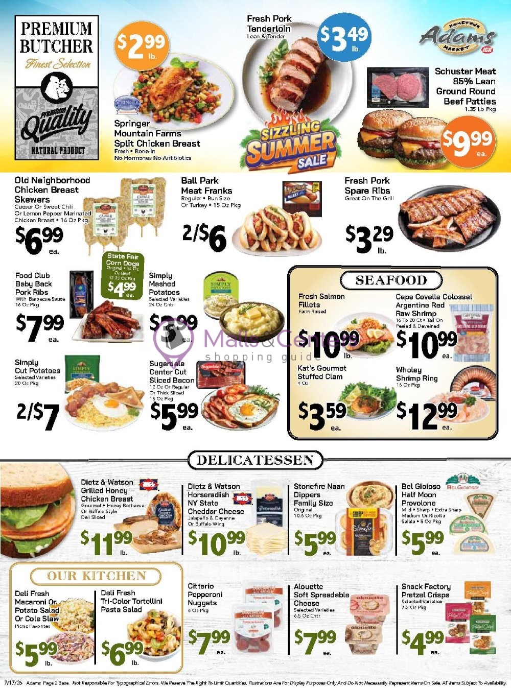 Weekly ad for Adams hometown market valid: 07/17/2026 - 07/23/2026, page 2