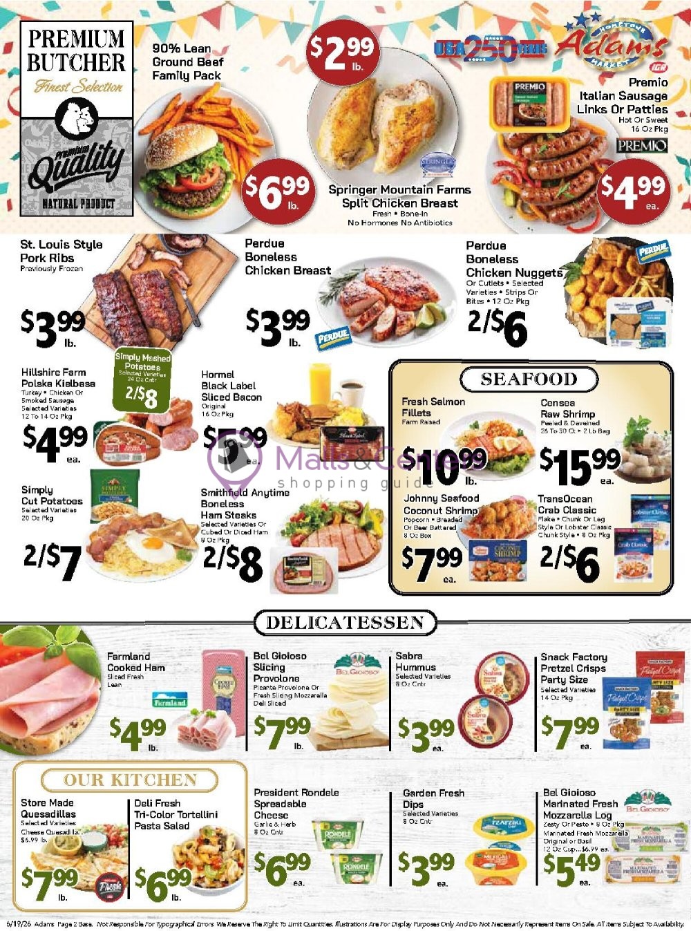 Weekly ad for Adams hometown market valid: 06/19/2026 - 06/25/2026, page 2