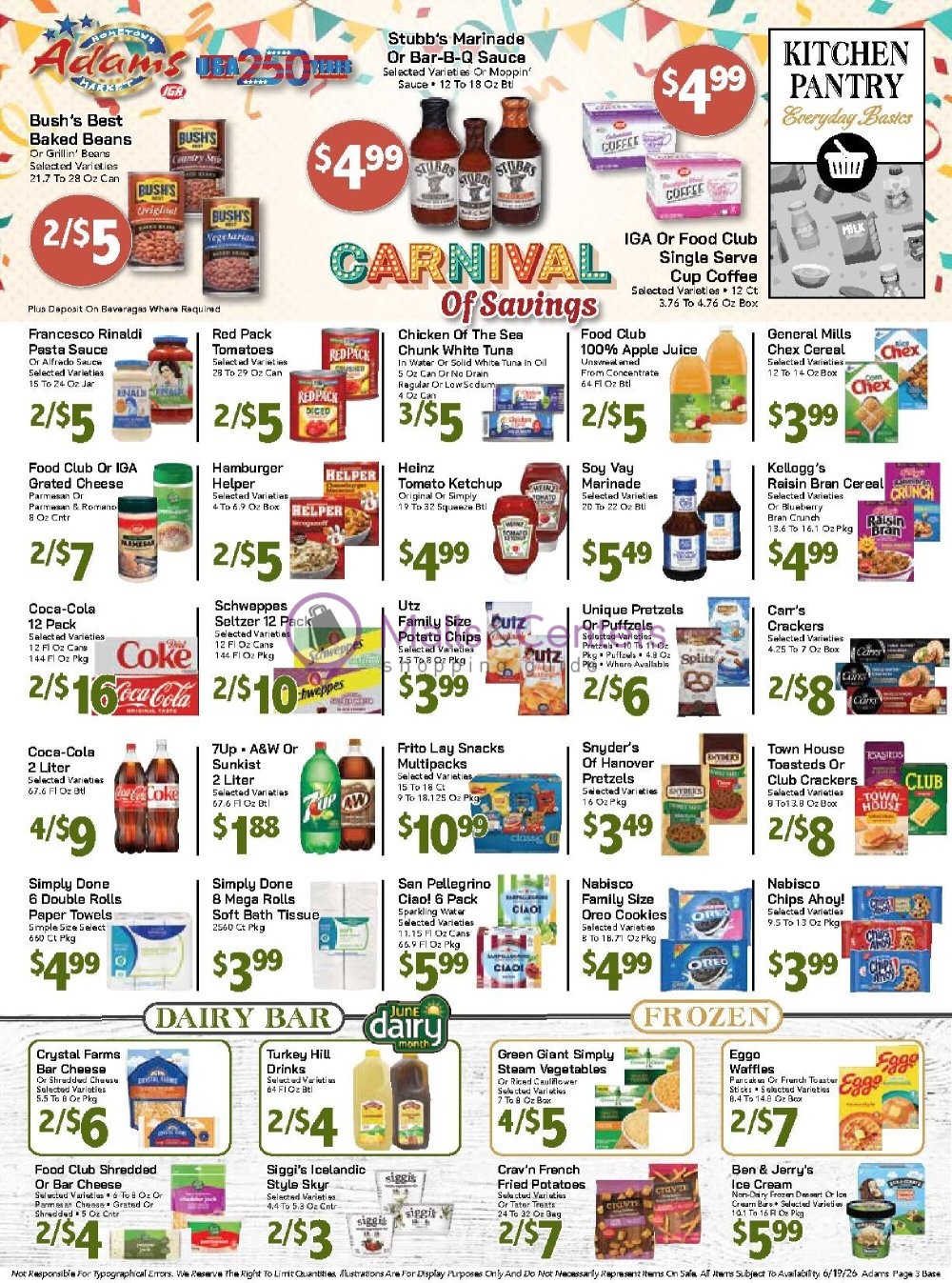 Weekly ad for Adams hometown market valid: 06/19/2026 - 06/25/2026, page 3