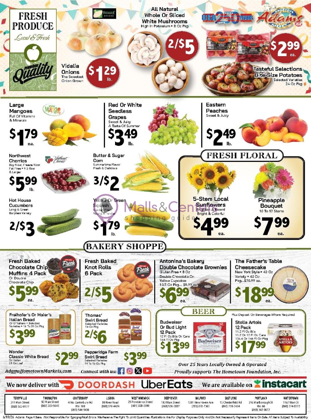 Weekly ad for Adams hometown market valid: 06/19/2026 - 06/25/2026, page 4