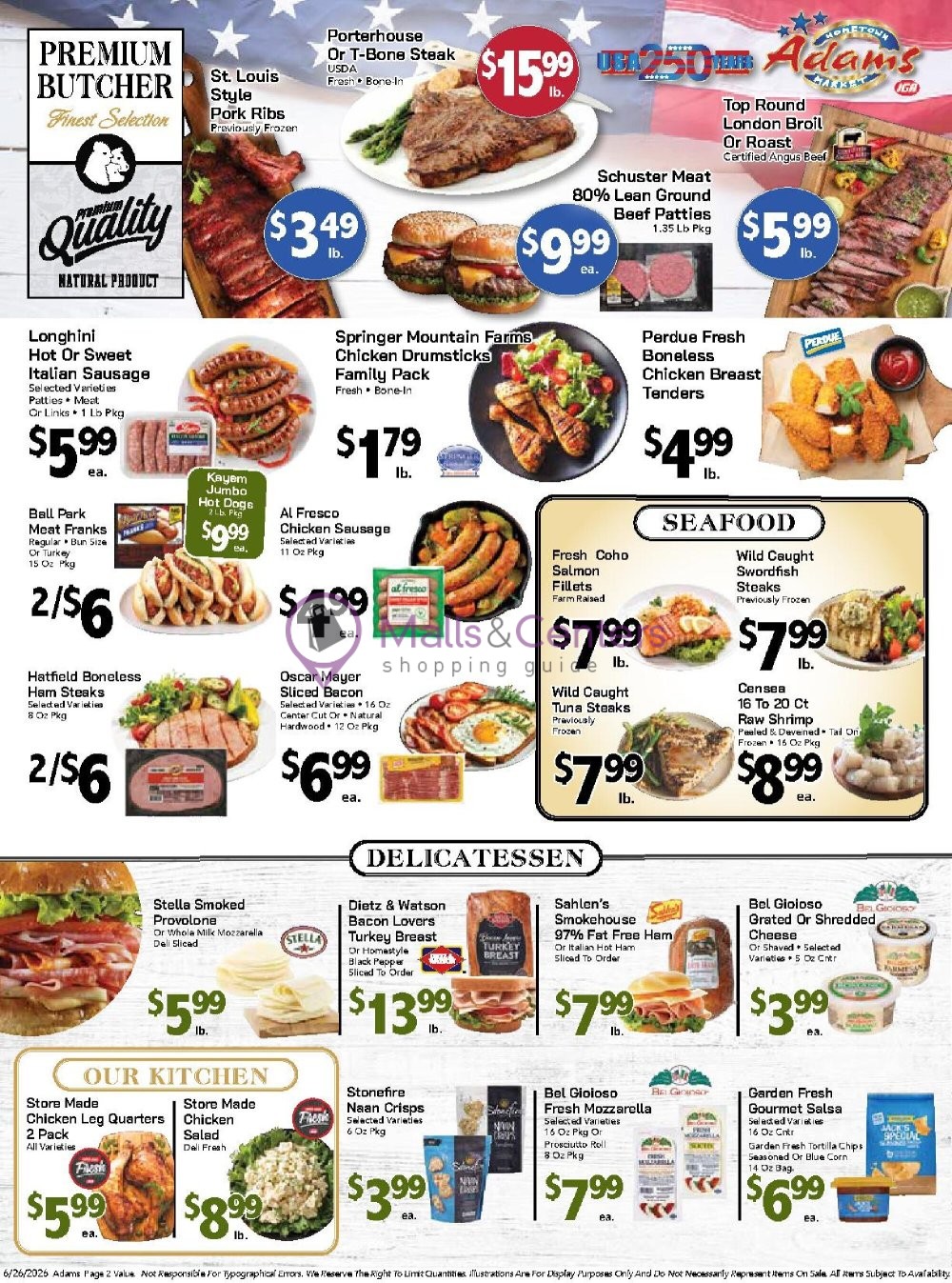 Weekly ad for Adams hometown market valid: 06/26/2026 - 07/02/2026, page 2