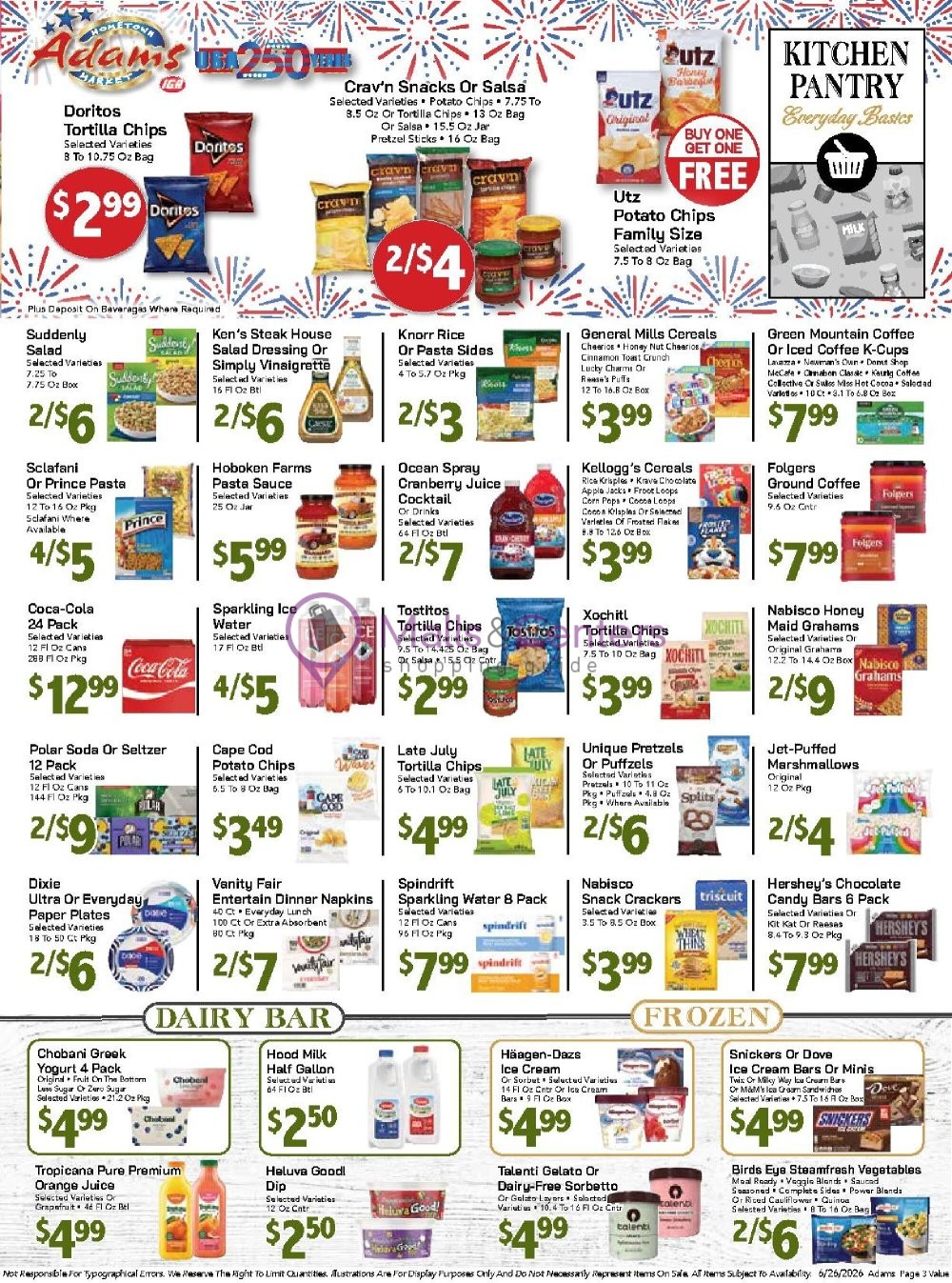 Weekly ad for Adams hometown market valid: 06/26/2026 - 07/02/2026, page 3