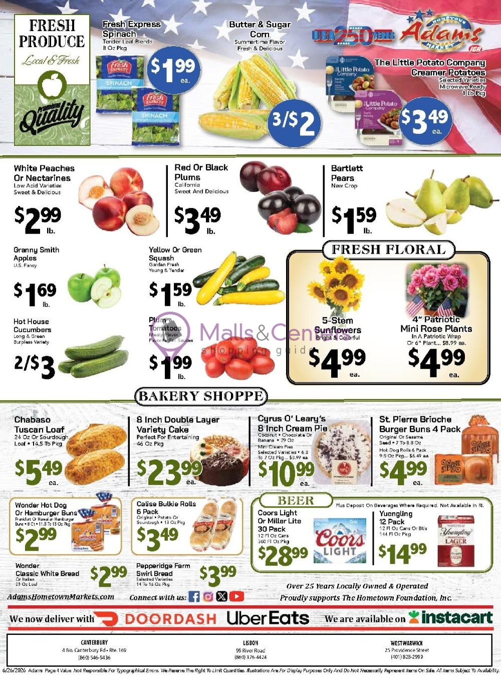 Weekly ad for Adams hometown market valid: 06/26/2026 - 07/02/2026, page 4