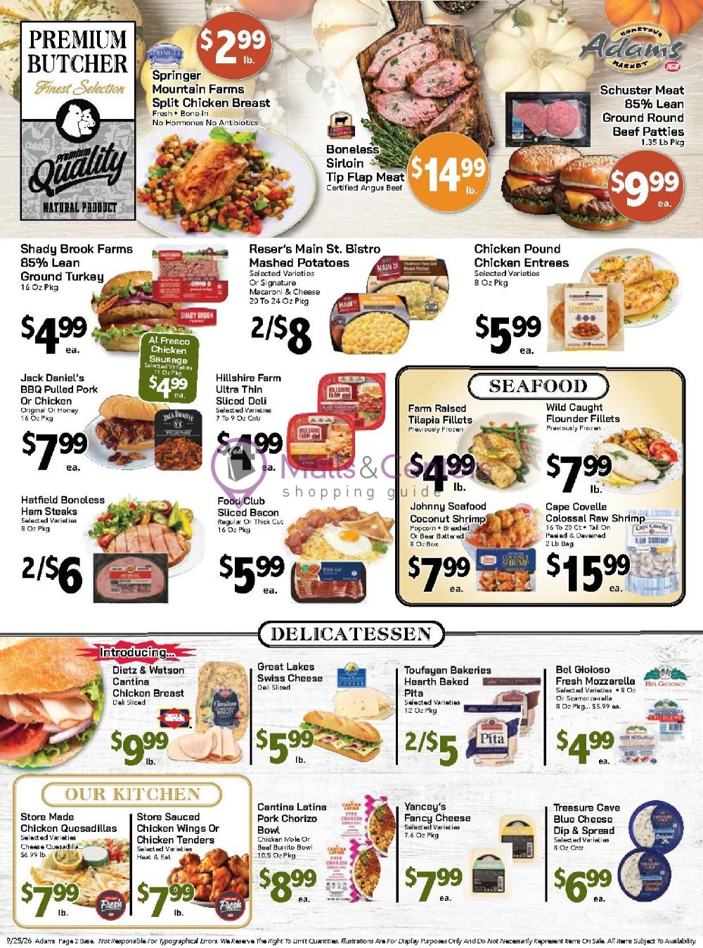 Weekly ad for Adams hometown market valid: 09/25/2026 - 10/01/2026, page 2