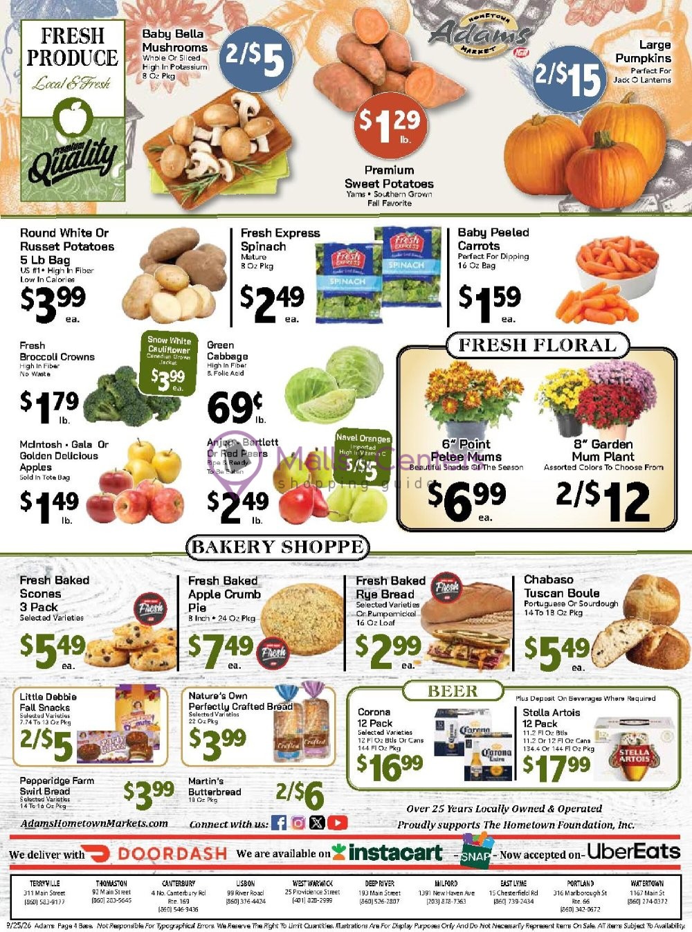Weekly ad for Adams hometown market valid: 09/25/2026 - 10/01/2026, page 4