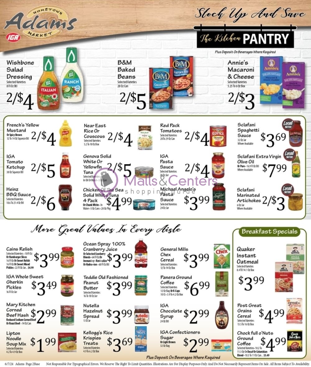 Weekly ad for Adams hometown market valid: 06/07/2024 - 06/13/2024, page 2