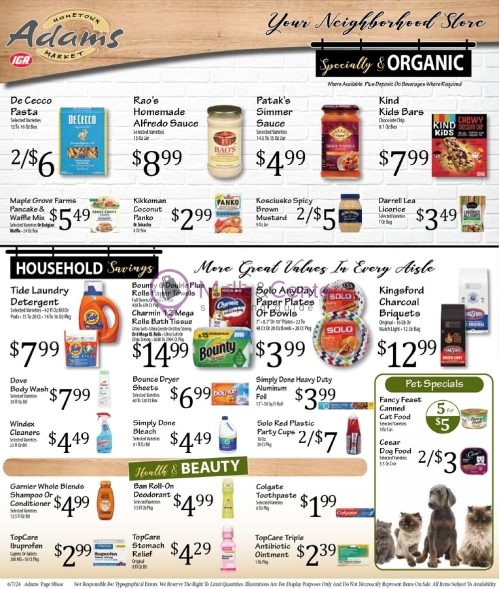 Weekly ad for Adams hometown market valid: 06/07/2024 - 06/13/2024, page 6