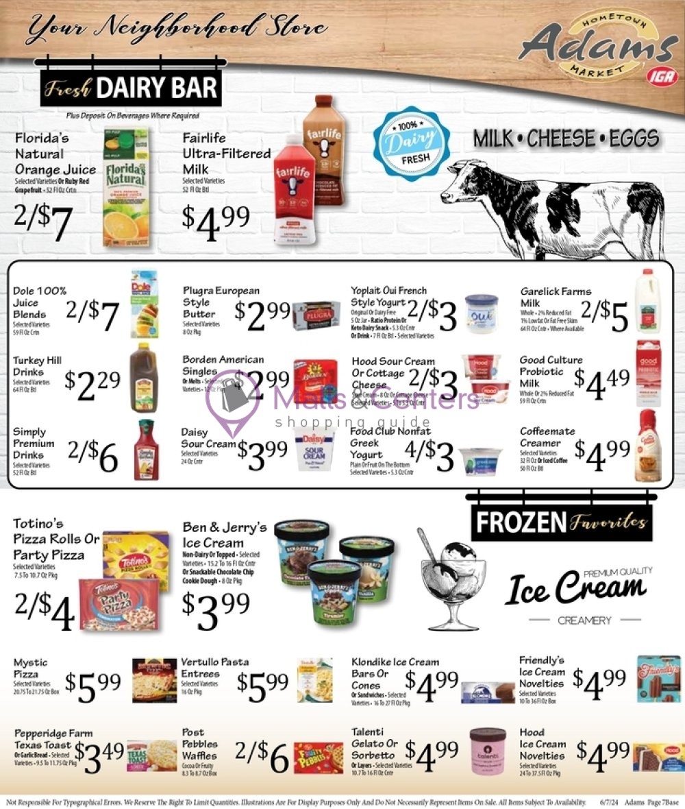 Weekly ad for Adams hometown market valid: 06/07/2024 - 06/13/2024, page 7