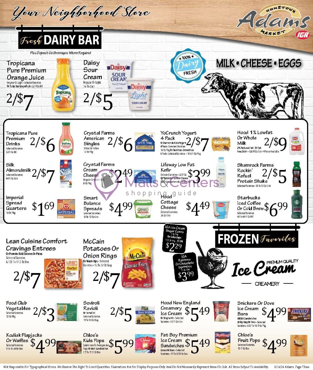Weekly ad for Adams hometown market valid: 06/14/2024 - 06/20/2024, page 7