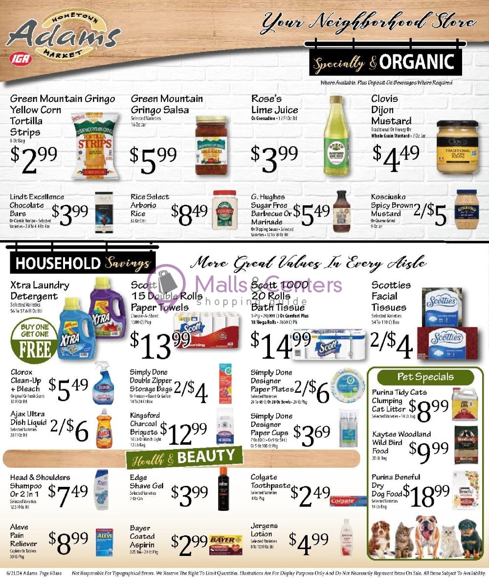 Weekly ad for Adams hometown market valid: 06/21/2024 - 06/27/2024, page 6