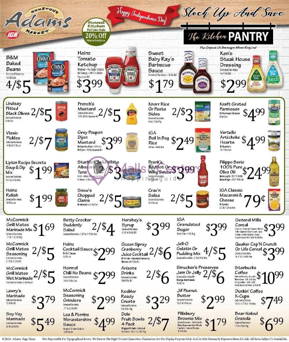 Weekly ad for Adams hometown market valid: 06/28/2024 - 07/04/2024, page 2