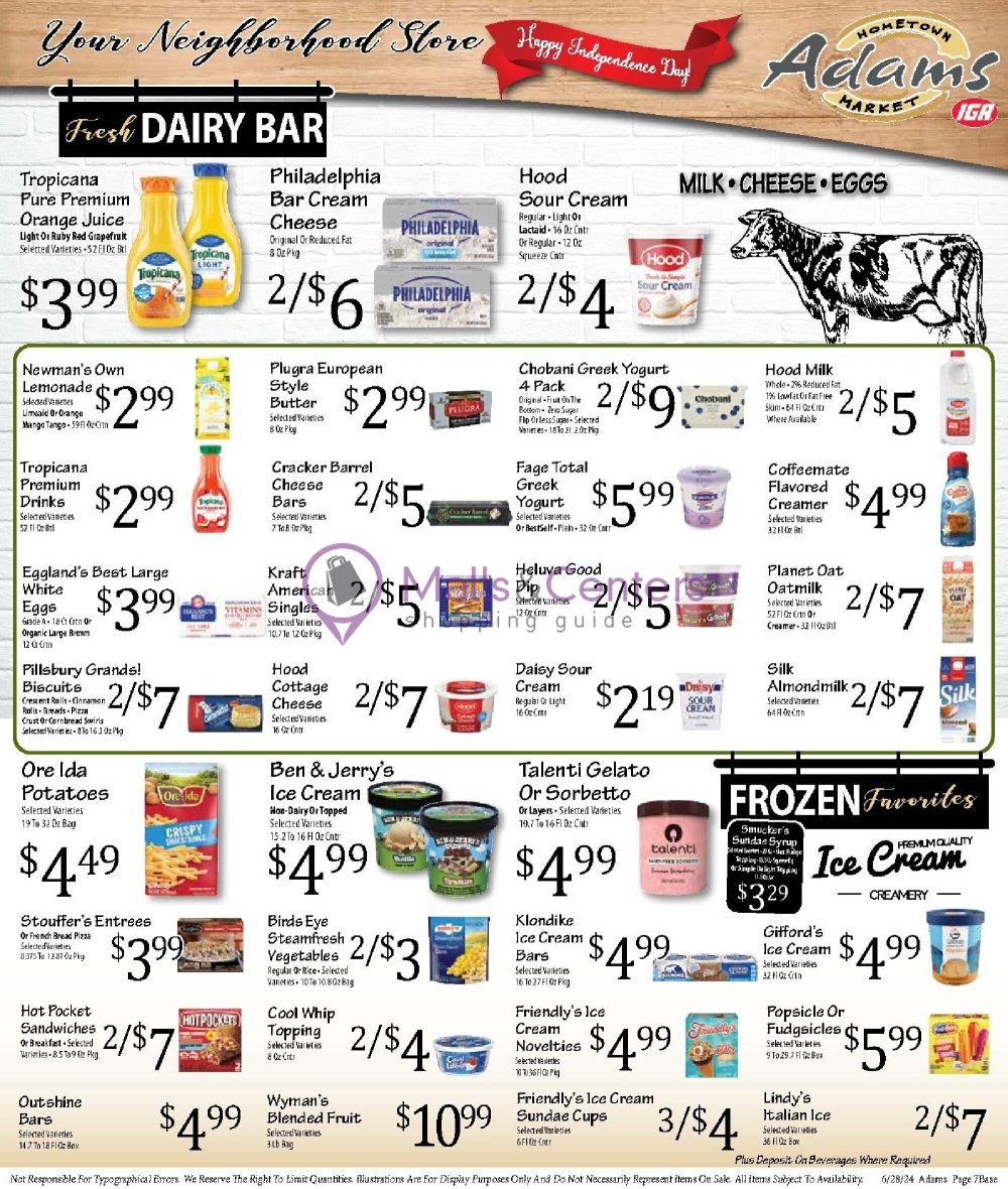 Weekly ad for Adams hometown market valid: 06/28/2024 - 07/04/2024, page 7
