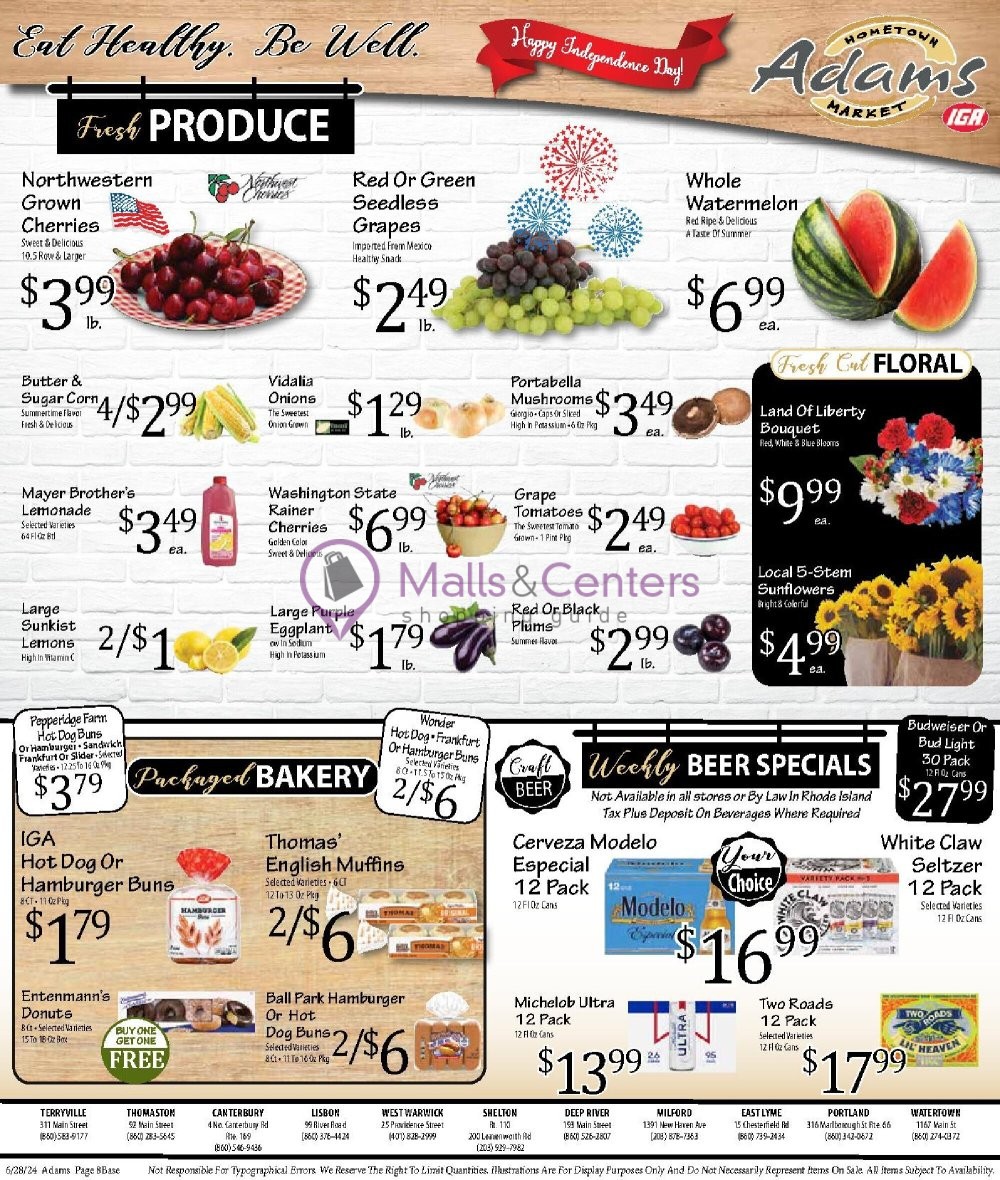 Weekly ad for Adams hometown market valid: 06/28/2024 - 07/04/2024, page 8
