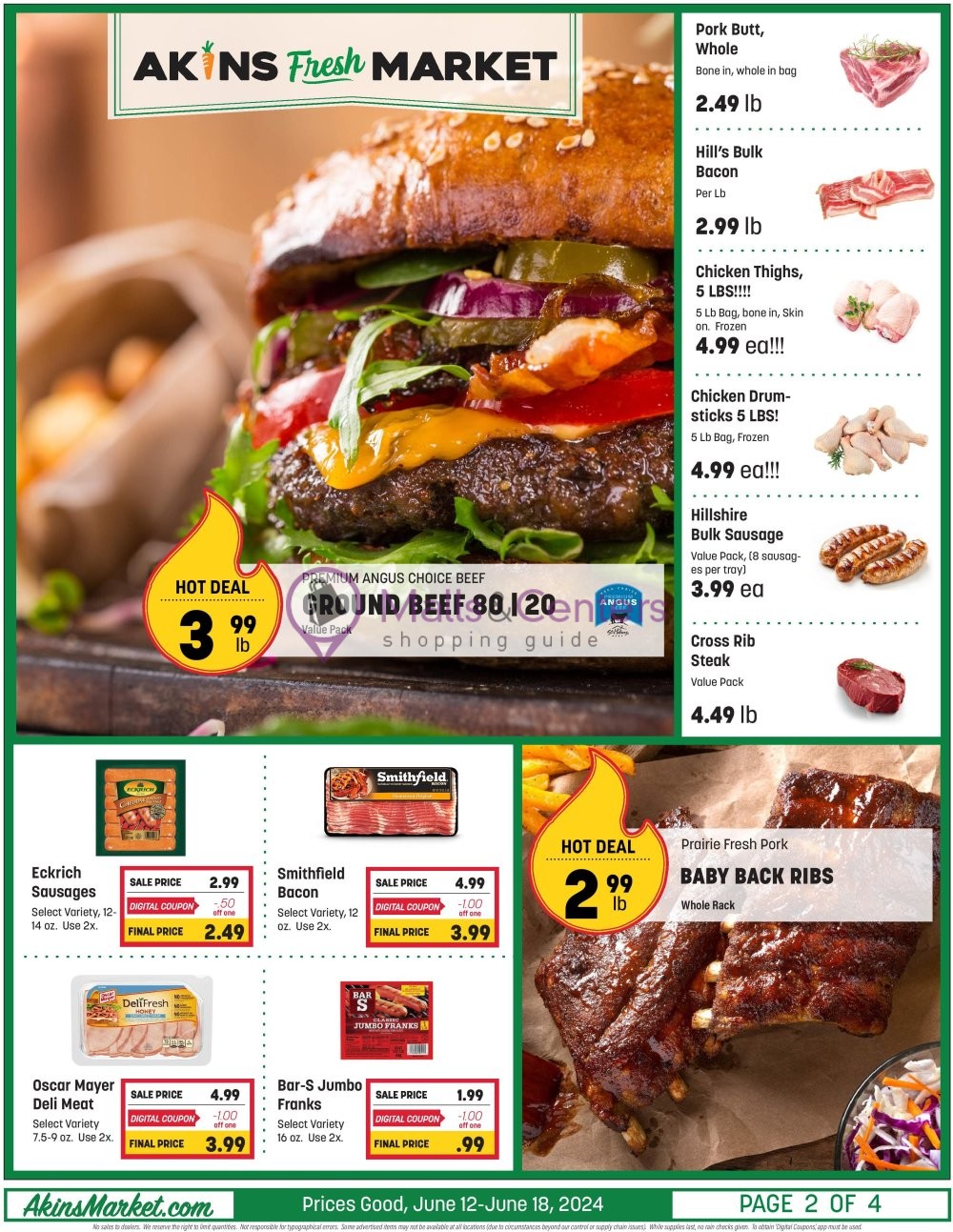 Weekly ad for Akins Foods valid: 06/12/2024 - 06/18/2024, page 2