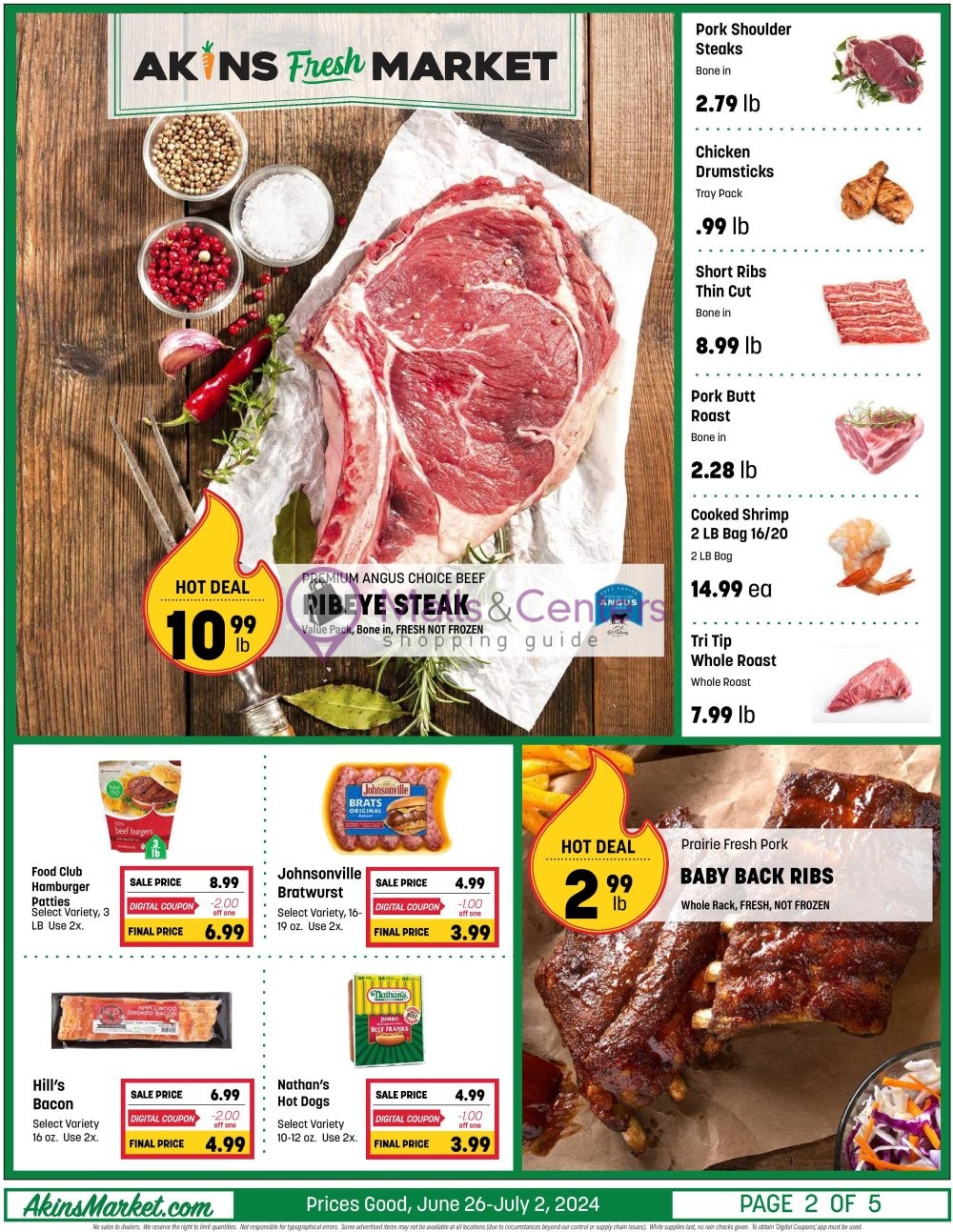 Weekly ad for Akins Foods valid: 06/26/2024 - 07/02/2024, page 2