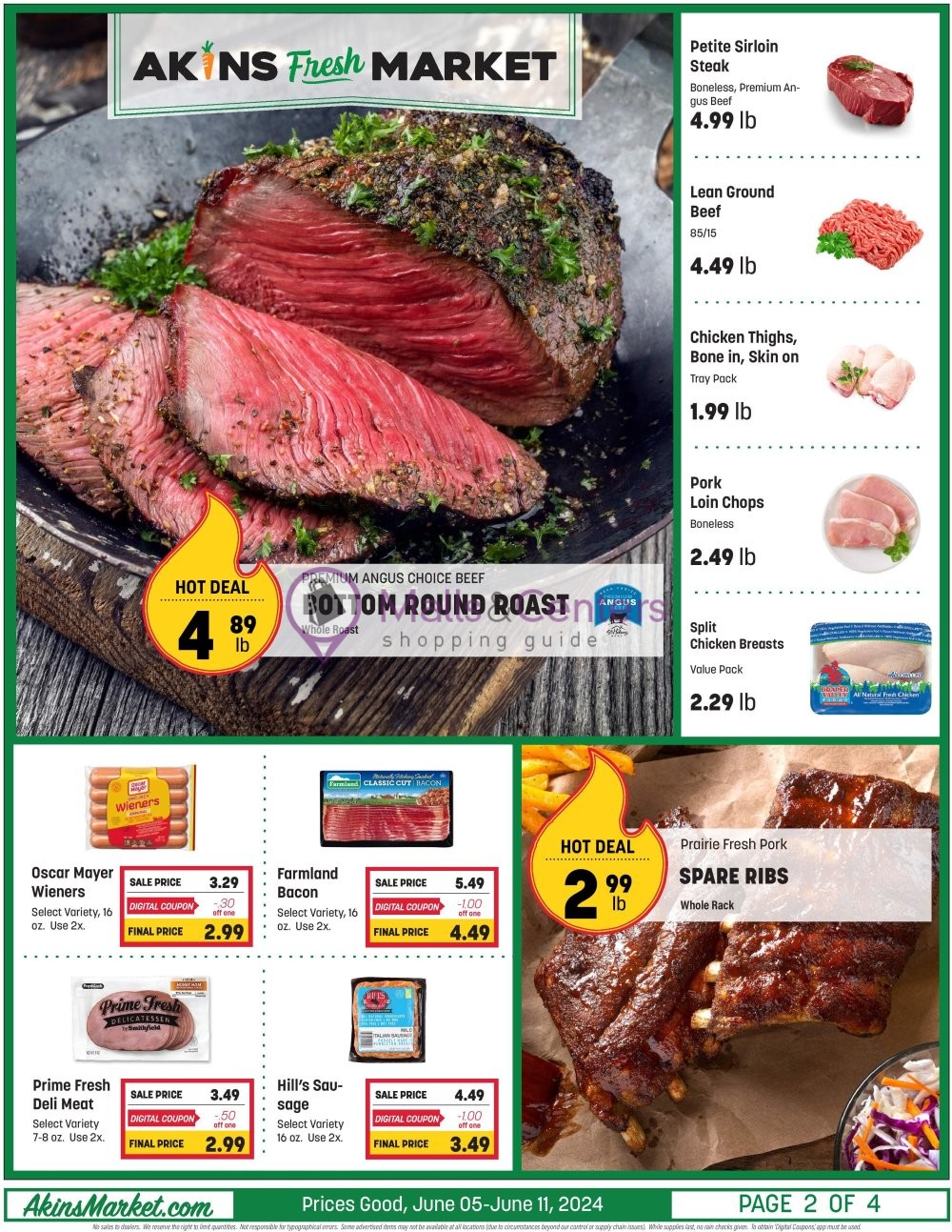 Weekly ad for Akins Foods valid: 06/05/2024 - 06/11/2024, page 2