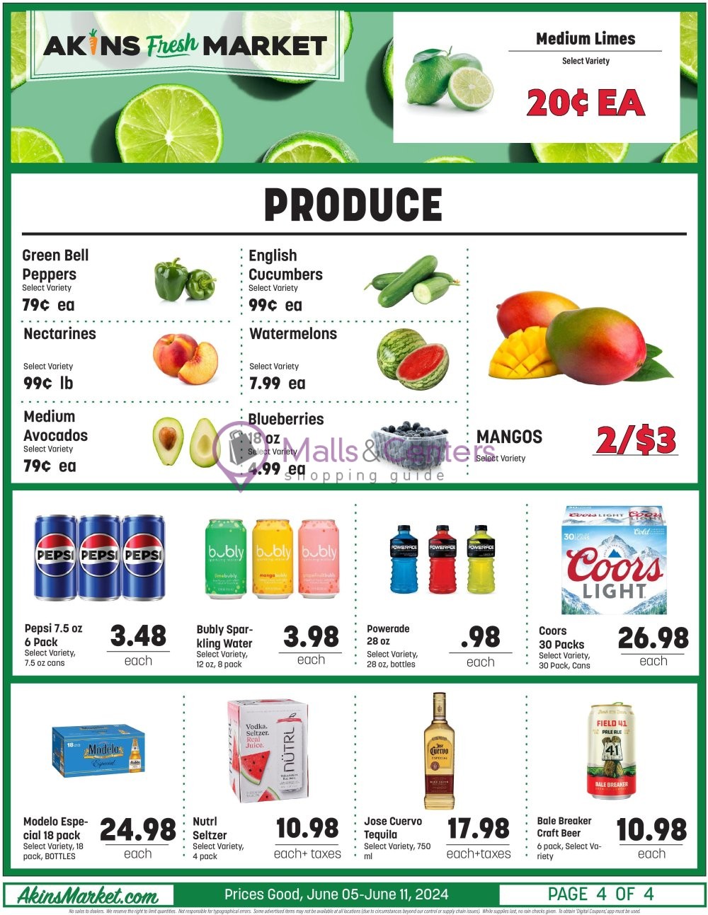 Weekly ad for Akins Foods valid: 06/05/2024 - 06/11/2024, page 4
