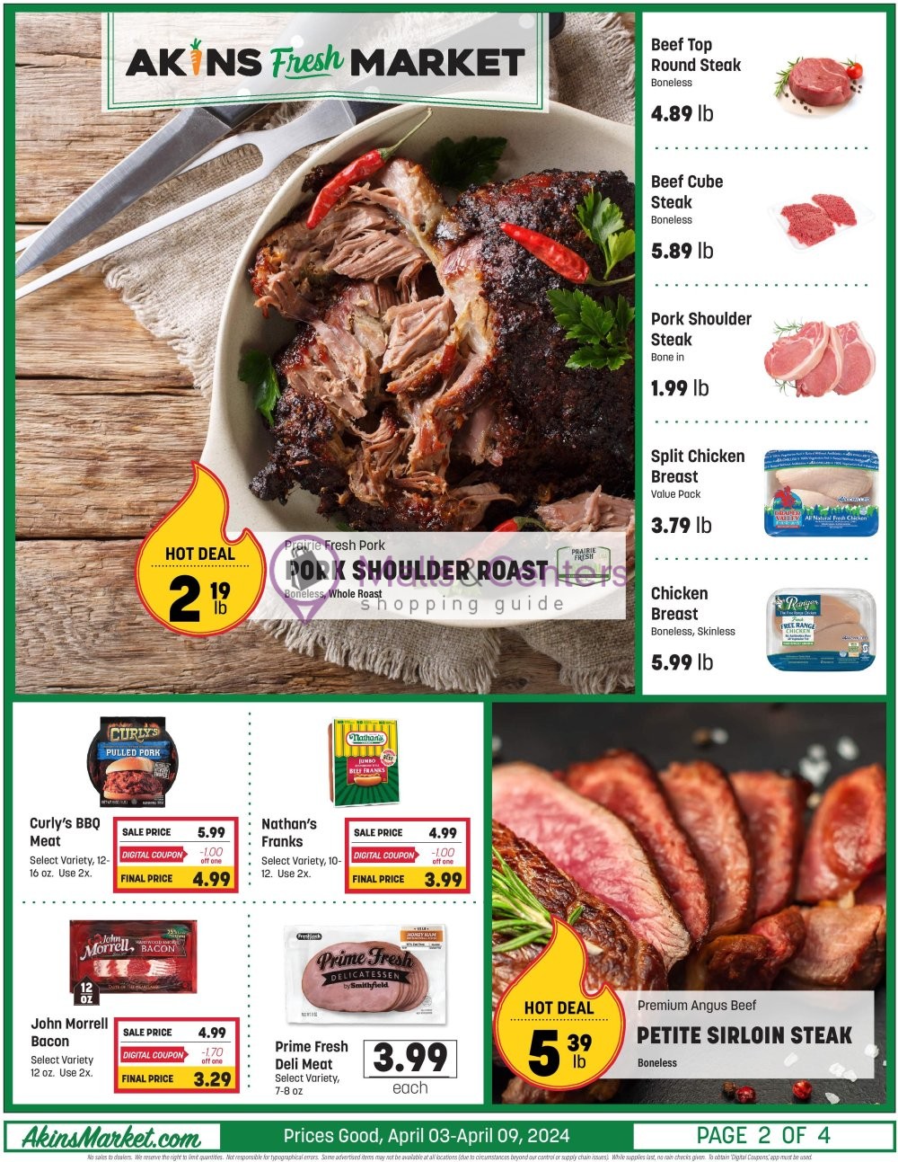 Weekly ad for Akins Foods valid: 04/03/2024 - 04/09/2024, page 2