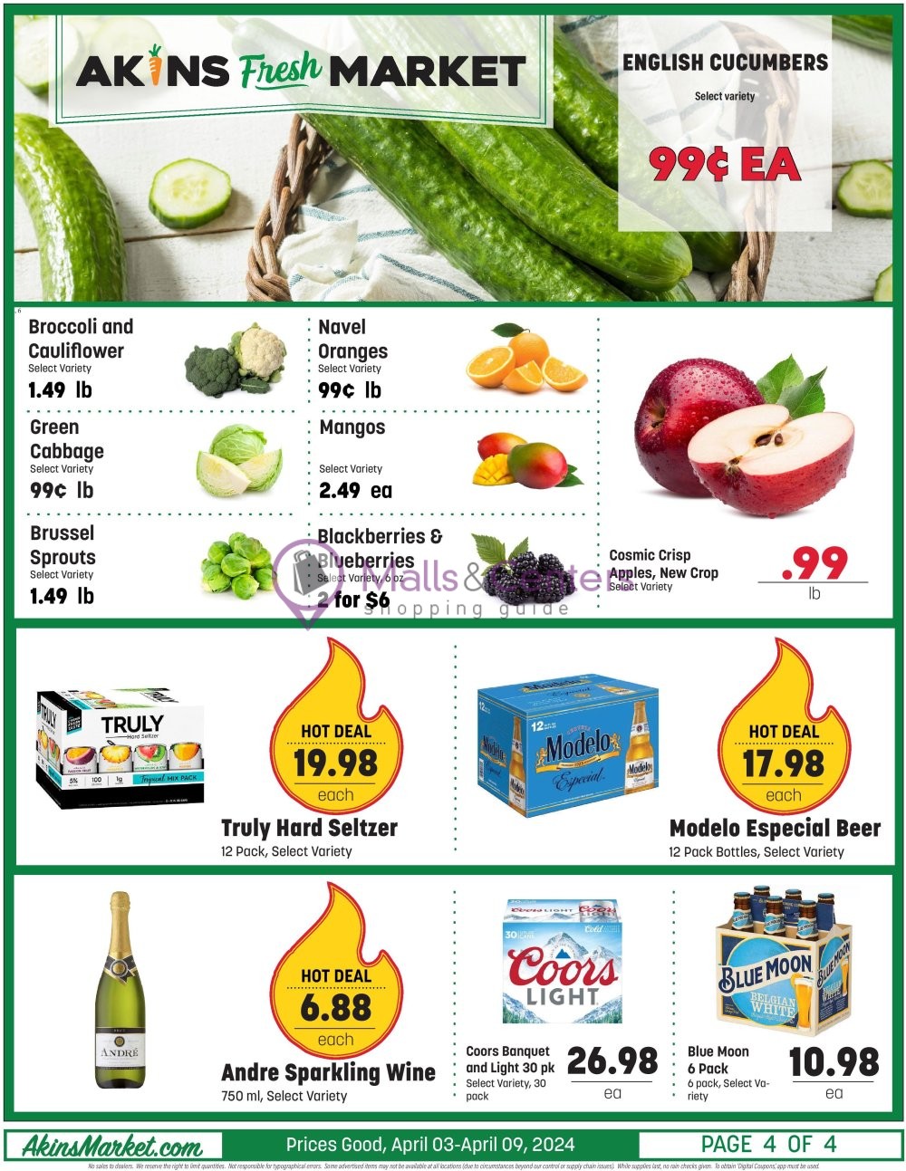 Weekly ad for Akins Foods valid: 04/03/2024 - 04/09/2024, page 4