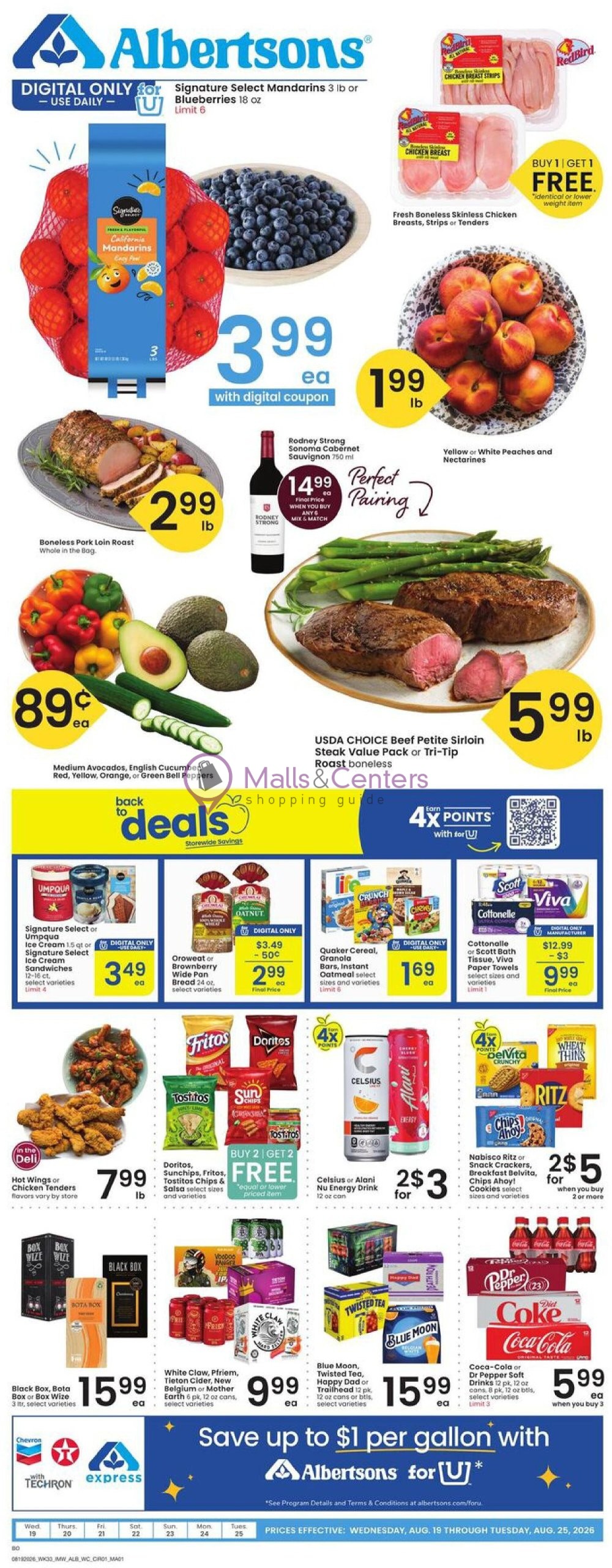 Weekly ad for Albertsons valid: 08/19/2026 - 08/25/2026, page 1