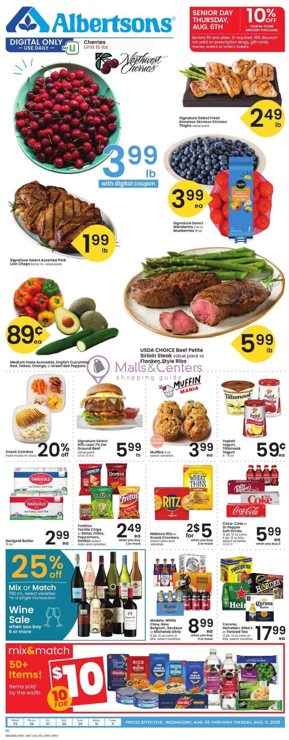 Weekly ad for Albertsons valid: 08/05/2026 - 08/11/2026, page 1