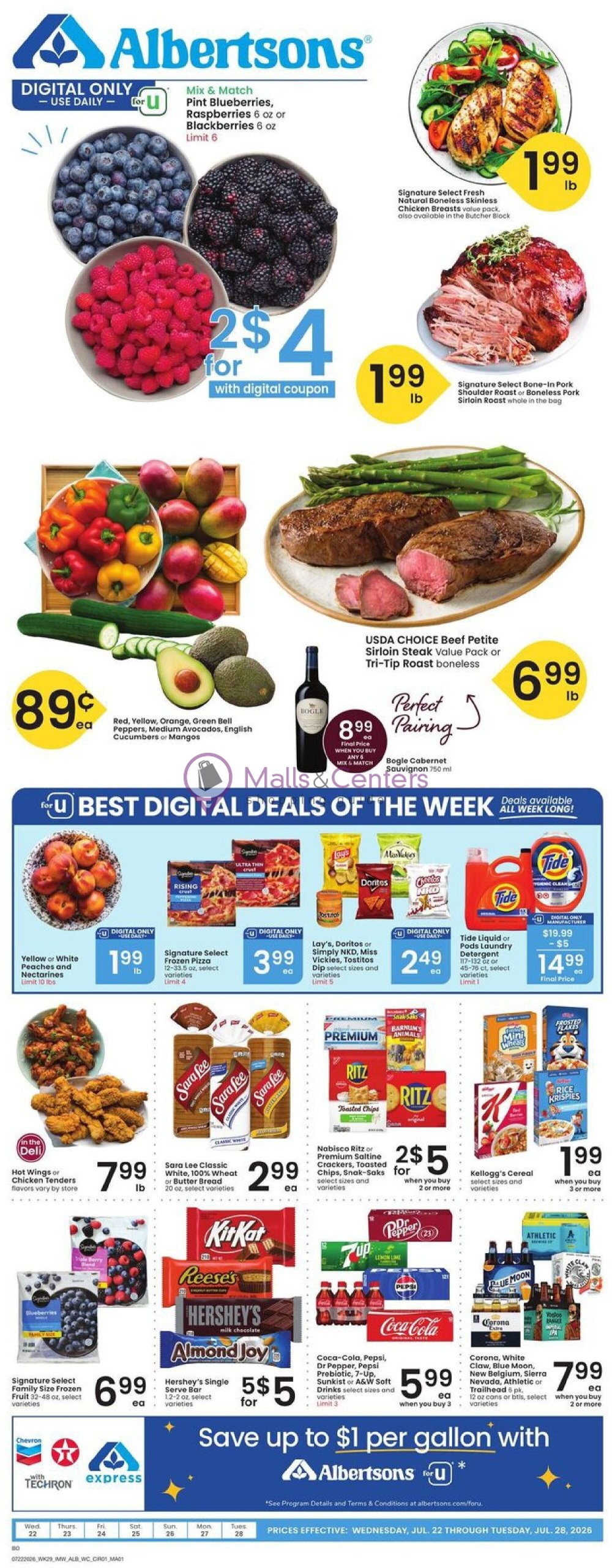 Weekly ad for Albertsons valid: 07/22/2026 - 07/28/2026, page 1